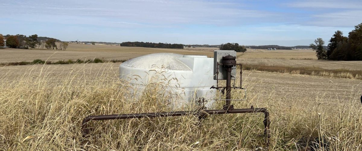 a sealed orphaned gas well.